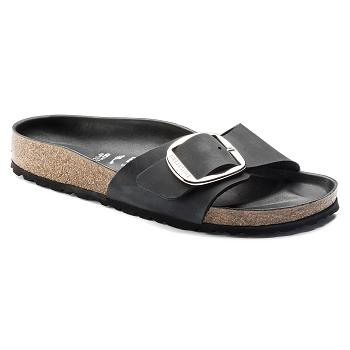 Madrid Birkenstock Big Prackou Oiled Kozene Damske Čierne | SK 128GSO